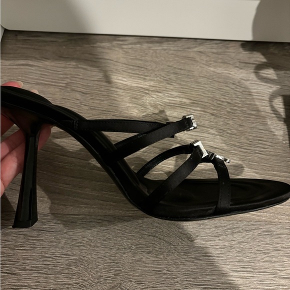 Alexander Wang embellished logo satin mules. Size 7.5 - Picture 8 of 9